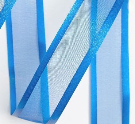 Лента органза с атласными краями 2,5 см 22 метра