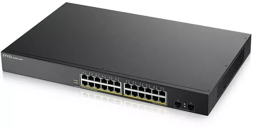 Коммутатор Zyxel GS1900-24HP, 24xGbLAN PoE+, 2xSFP (GS190024HPV2-EU0101F)