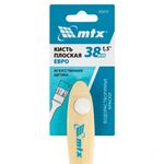 83070 Кисть плоская "Евро" 1.5", искусственная щетина 38мм, деревянная ручка  MTX