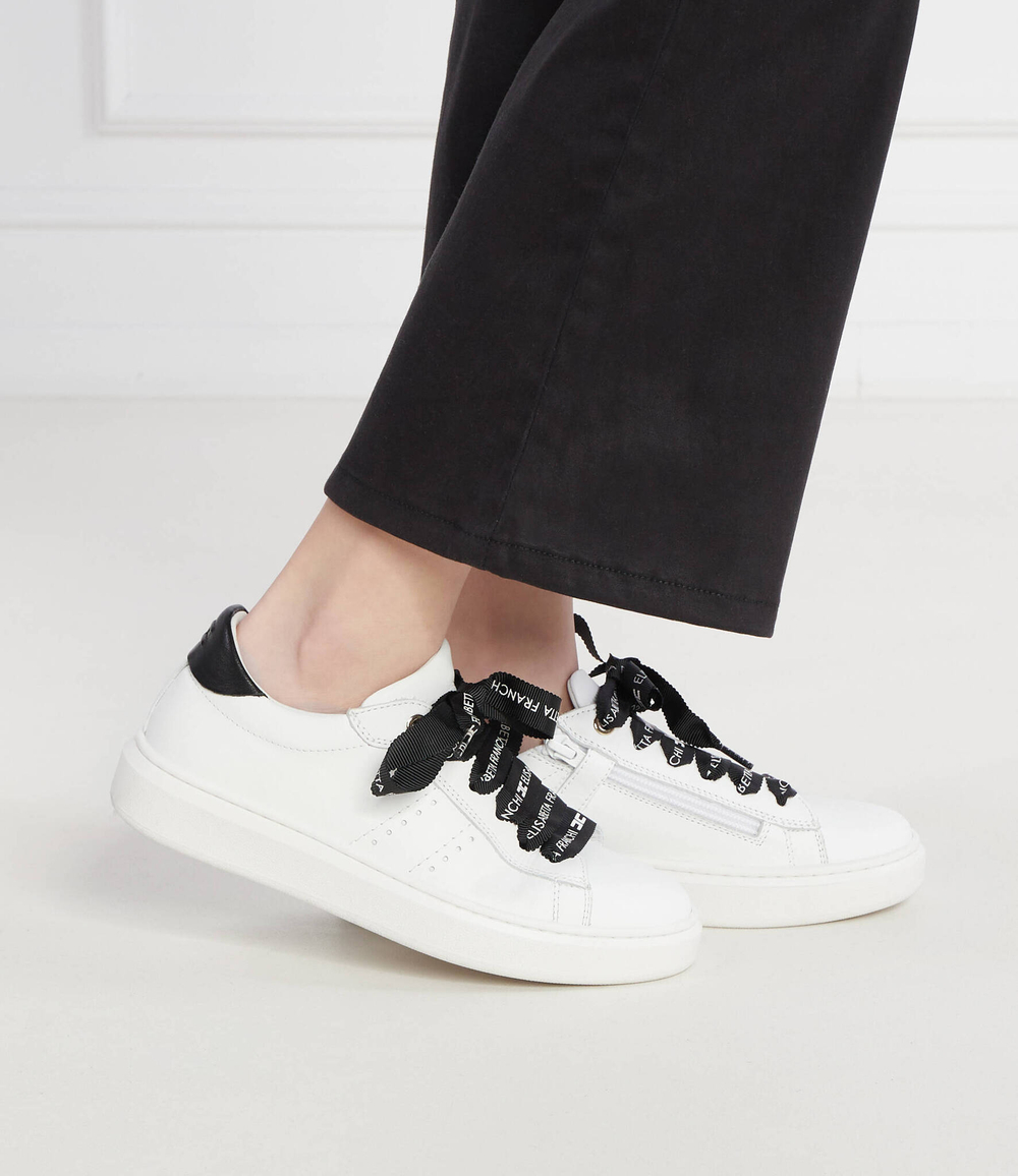 Кожаные кроссовки Elisabetta Franchi - белый(F4A9 E0028 0092X002)