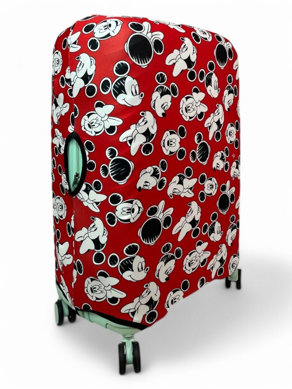 Чехол на чемодан 28", цвет красный/разноцветный, Микки