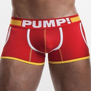 Мужские трусы боксеры красные c карманами Pump Red Boxer H114-8