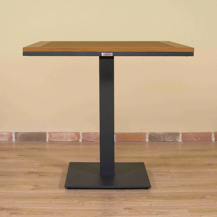 Стол обеденный Ideal Patio МИРРА алюминий, поливуд 80х80 см (1 ножка) резервный дубль