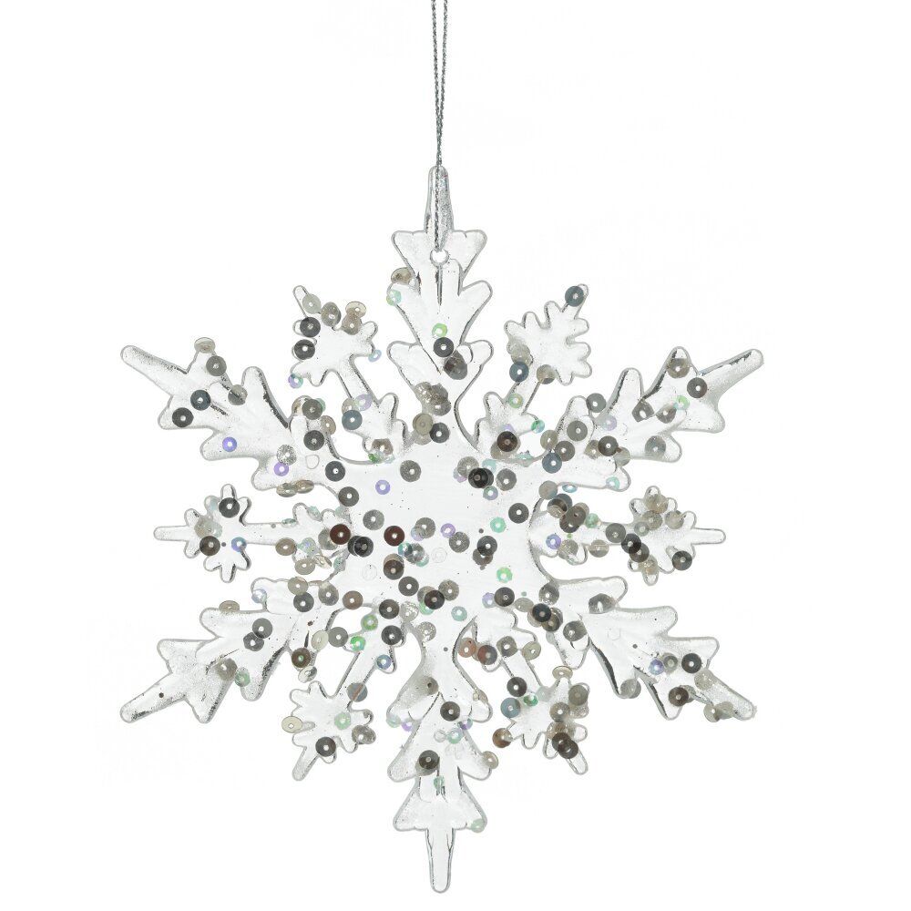 GAEM Украшение новогоднее "Снежинка", L14 W0,1 H15 см