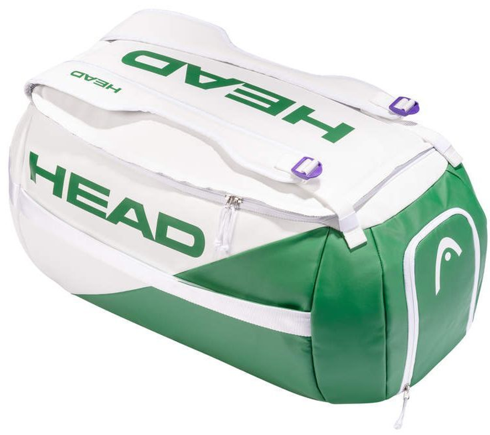 Сумка теннисная Head White Proplayer Sport Bag - white/green