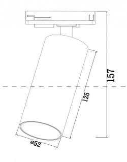 Трековый светильник Maytoni Technical TR021-1-12W4K