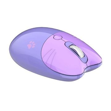 Беспроводная мышь Mofii M3DM 2.4G wireless+bluetooth котик Purple