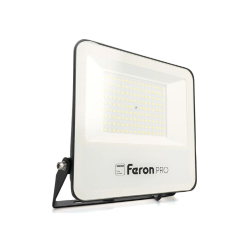 Feron.PRO Прожектор св/д 100W(10000lm) 6400K IP65 черный 213x33x255 OSRAM LL-1000 41541
