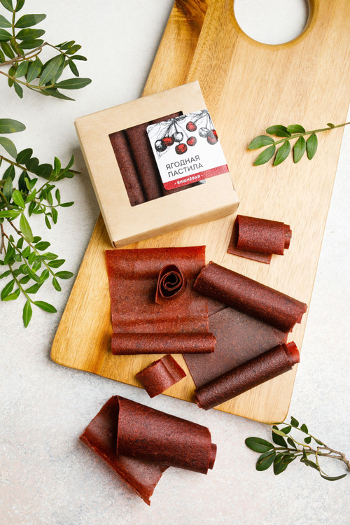 Ягодная пастила Вишневая / 100 г / ТМ Сибирский кедр
