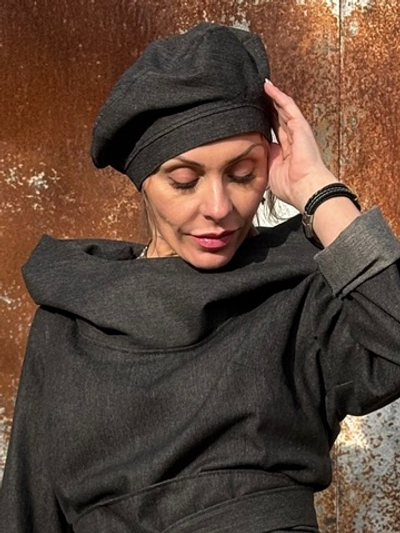 Берет /джинсовая ткань