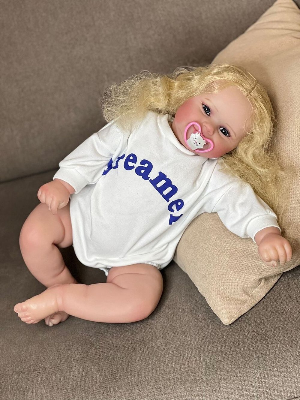 Кукла Реборн мягконабивная 60см в пакете (FA-618)