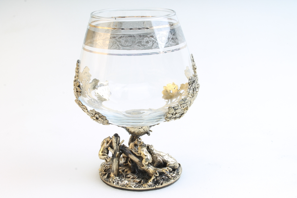 Бокал для коньяка "Три медведя" (подарочный футляр)