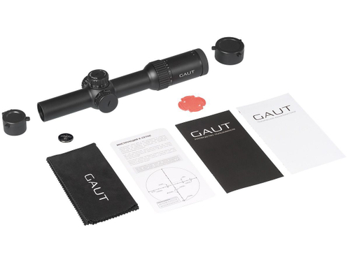 Прицел Gaut Obsidian 1-8x24, сетка 62 (Half MD)