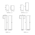 Садовый светильник столбик KANLUX NOVIA 120 D GU10