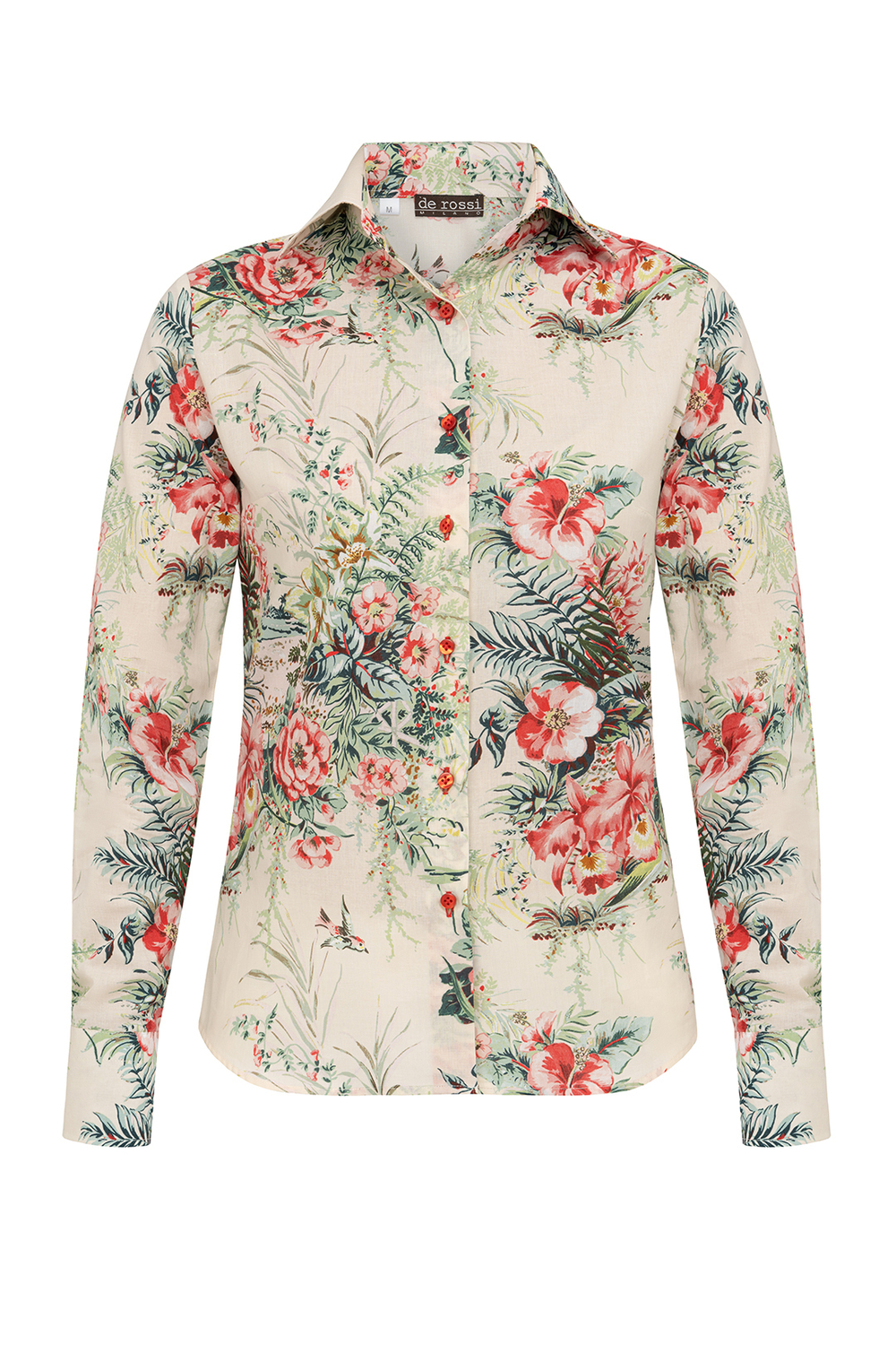 Рубашка женская с принтом «Английские розы»