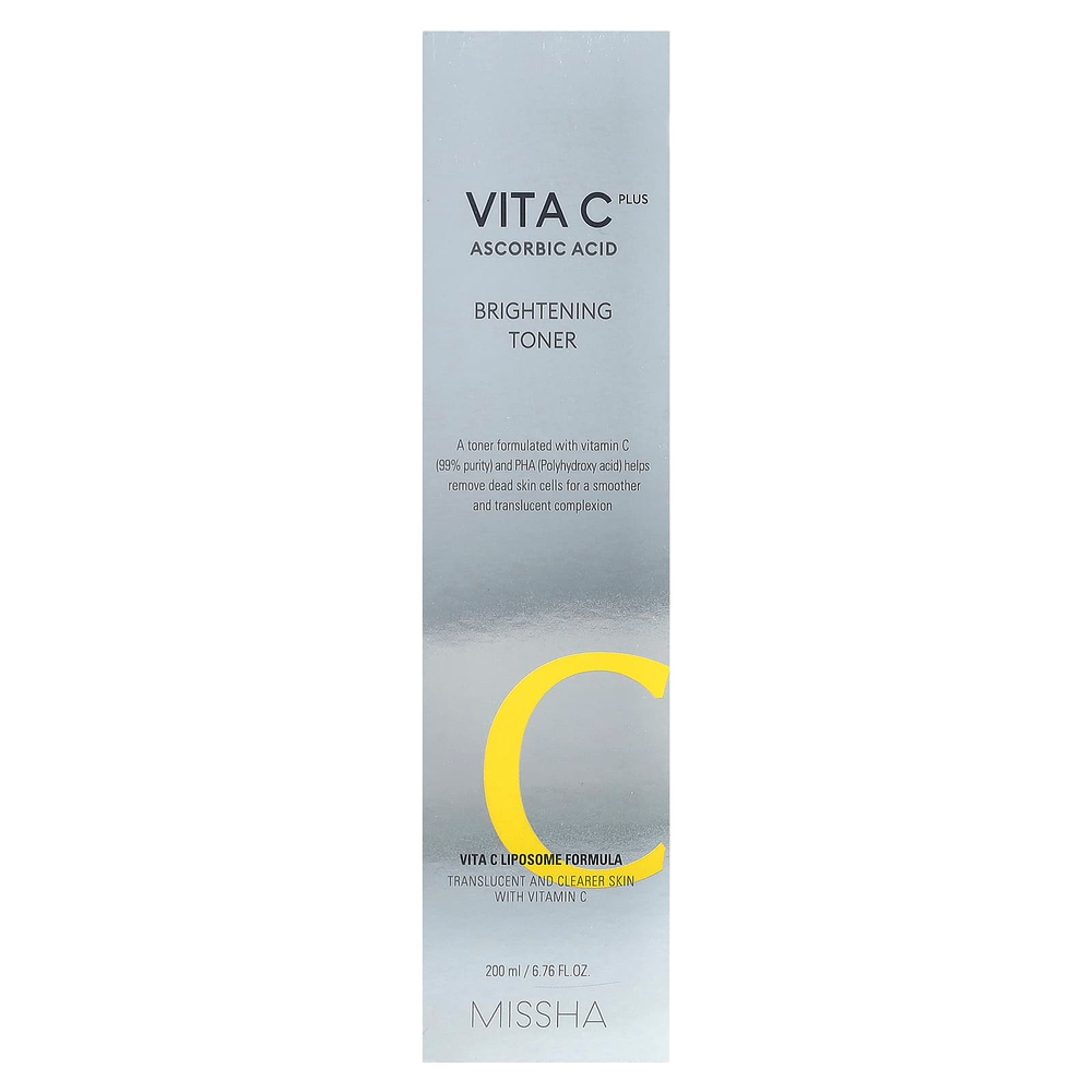 Missha, Vita C Plus Ascorbic Acid, Осветляющий тоник, 6,76 жидких унций (200 мл)