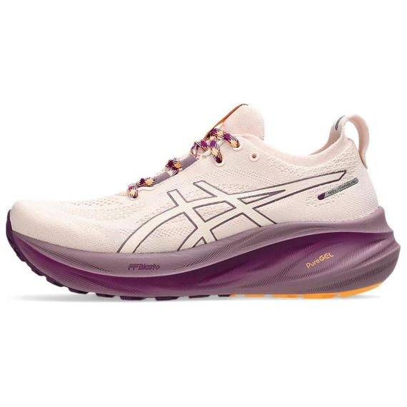Asics Gel&#39;Nimbus 26 Бежевые кроссовки Низки Бежевого/розового цвета Женские