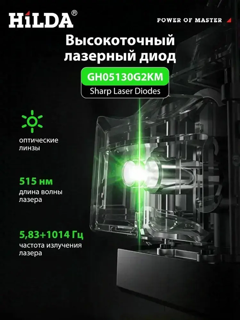 лазерный уровень Зеленый 16 лучей,Зеленый луч уровень 360 град,6000 мАч*2