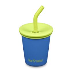 Детский стакан одностенный Klean Kanteen Kid Cup Straw Lid 10oz (296 мл) Super Sonic с трубочкой