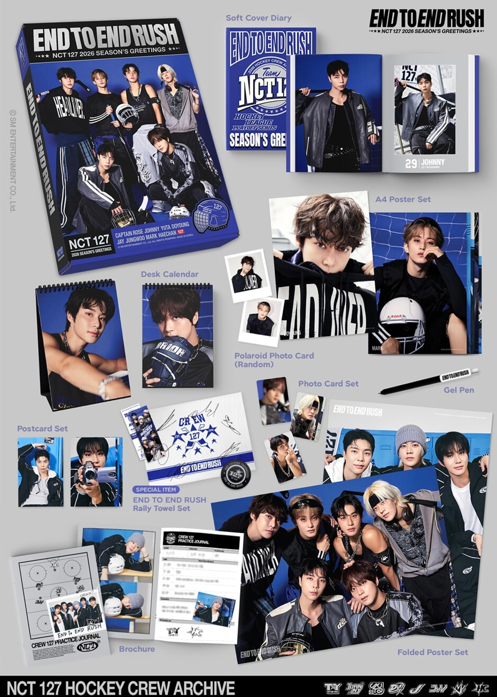 Набор NCT127 2026 SEASON'S GREETINGS 'END TO END RUSH'