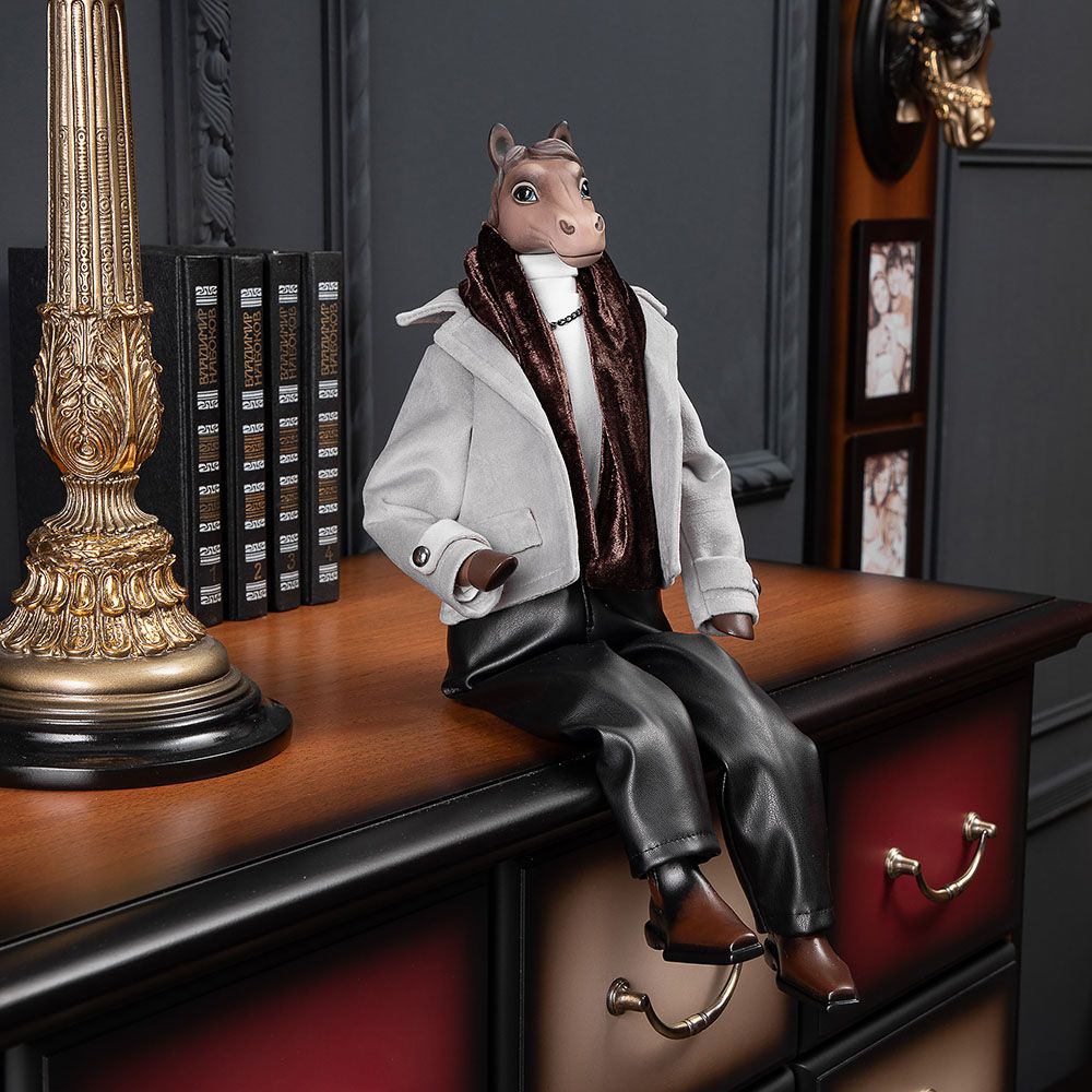 Кукла интерьерная коллекционная Конь Мистер Льюис