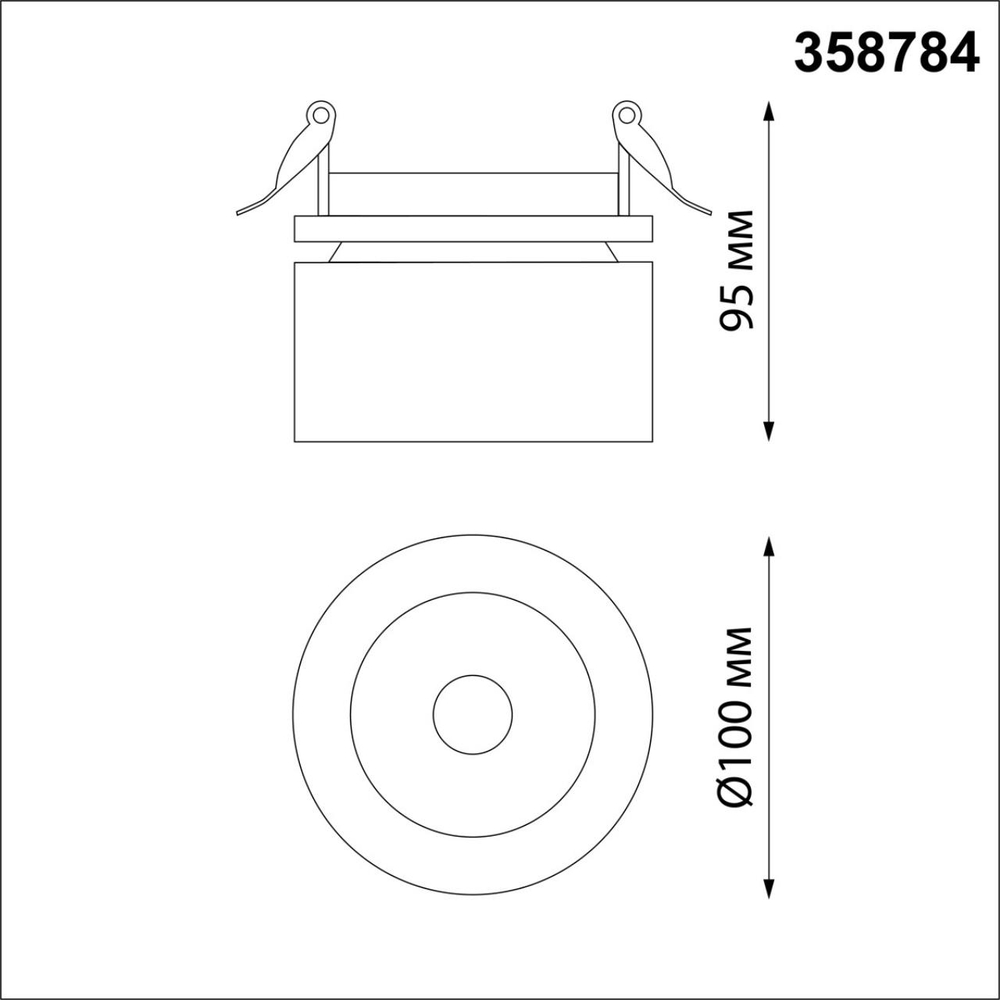 358784 SPOT NT21 458 белый Светильник встраиваемый светодиодный IP20 LED 25W 4000K 2200Лм 100-265V GRODA
