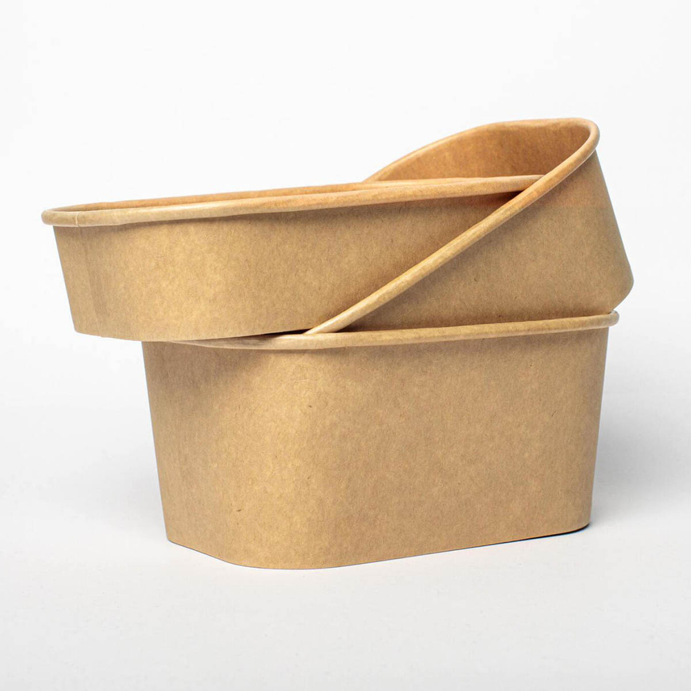 Контейнер бумажный Kraft Hot Soft 500 мл 170х120х43 мм 1/300