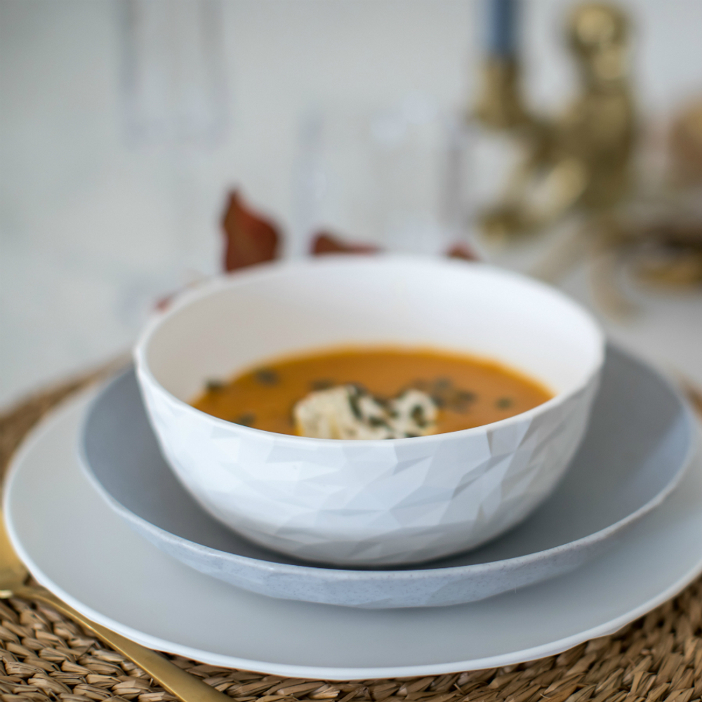 Тарелка глубокая club, organic, ?22 см, розовая