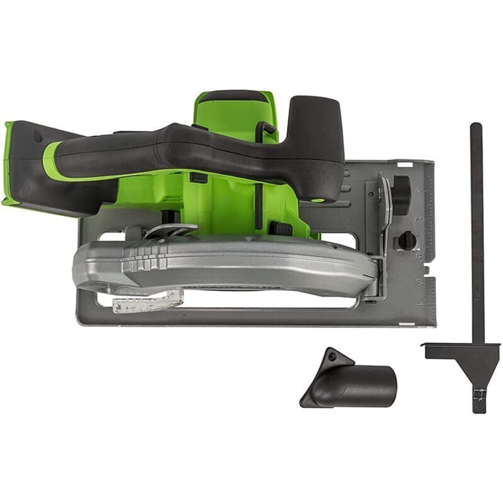 Пила циркулярная аккумуляторная 24V Greenworks G24CS б/щ 185мм без АКБ и ЗУ