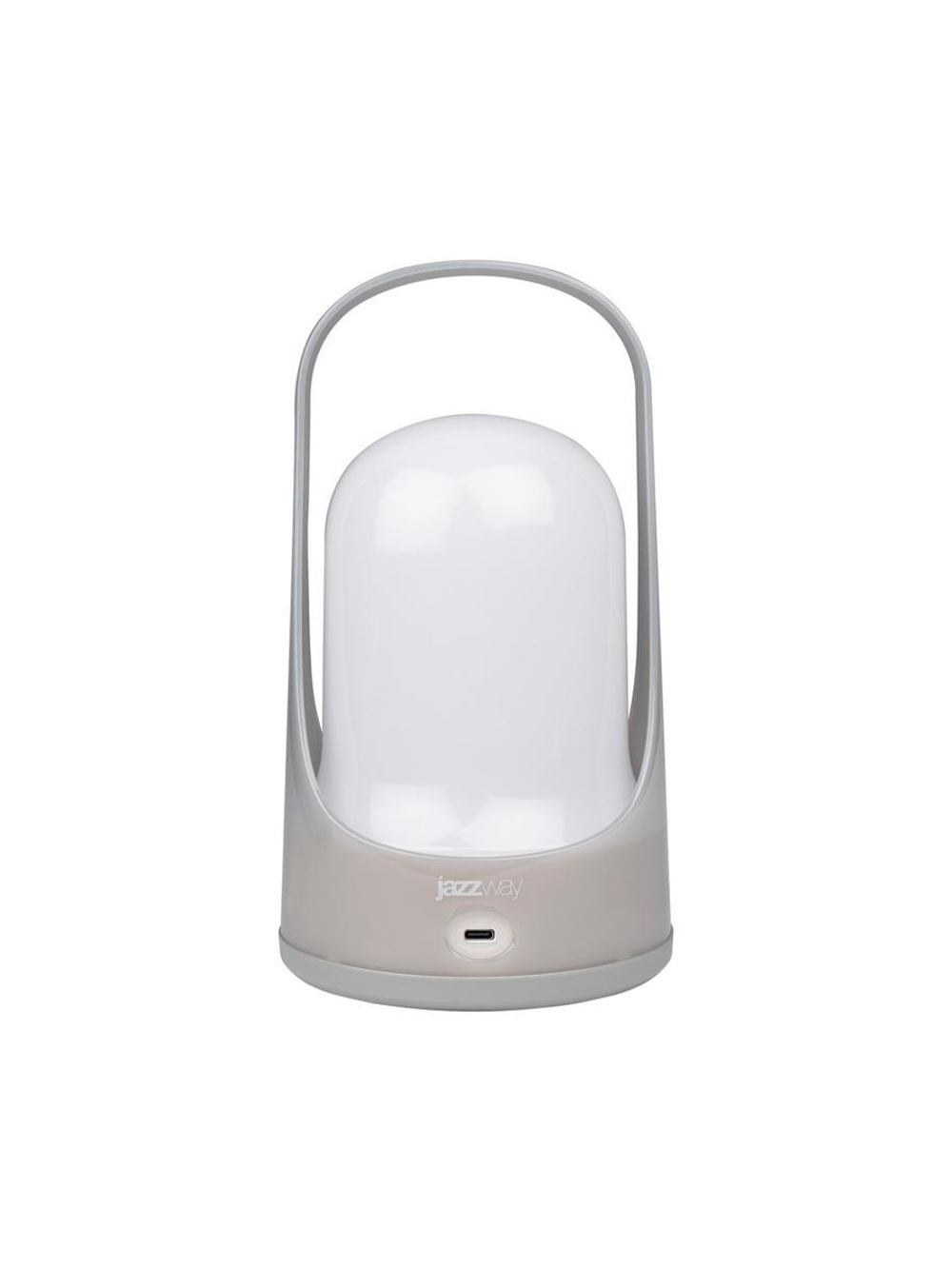 Фонарь светодиодный аккумуляторный кемпинговый Accu5-L60-gy 60SMDх0.5Вт 220/350/650лм 8000-9000К IP20 (Li-ion аккумулятор 3.7В 18650 3600мА.ч) диммер сер. JazzWay 5058323
