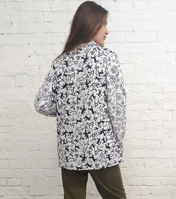 Трикотажный жакет "Петроглиф"