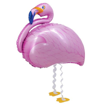 Фольгированный ходячий шар-фигура «Фламинго», 102 см