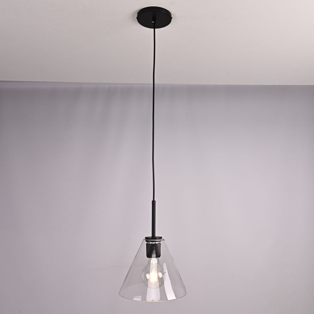 Подвесной светильник RH Utilitaire Funnel Pendant Black