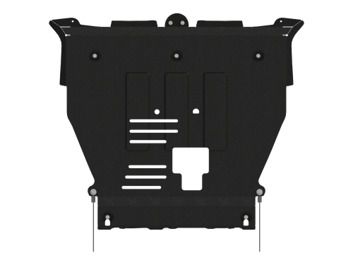 Защита картера двигателя, КПП (2 мм, сталь) для Hyundai Staria 2021- (V = 2.2d AT 4WD) Sheriff.10.5093