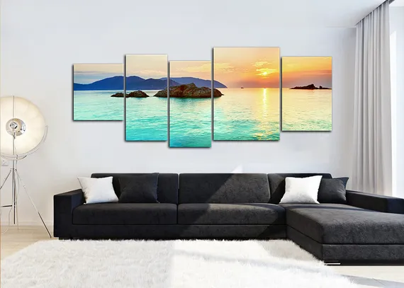 Модульная картина "Морские горы"