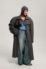 Пальто реглан миди