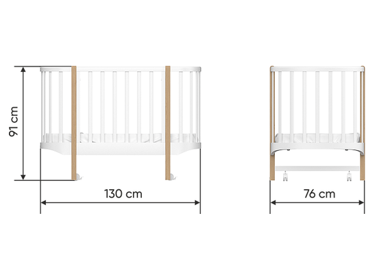 Кроватка Classic (белый)
