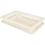 Сушилка для посуды Plast Team с поддоном 1-а ярусная 480х85 мм молочный туман