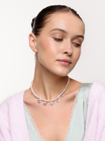 Колье "Pearl Love Rose" Silver