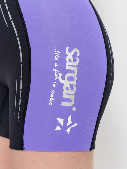 Гидрокостюм Sargan Nero 2.0 Shorty Pro lady 2 мм черно-сиреневый