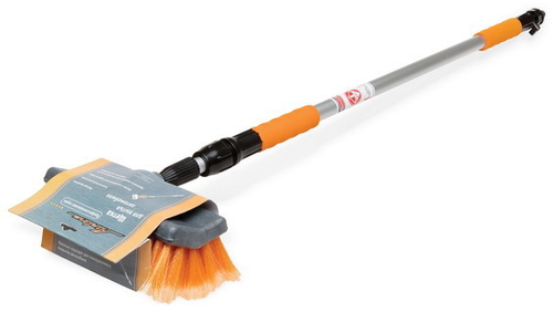 Щетка для мытья телескопическая на шланг 200 см расщепл. с краном щетка 25 см Airline