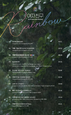 Альбом Gfriend - Rainbow 5th Mini Repackage Album