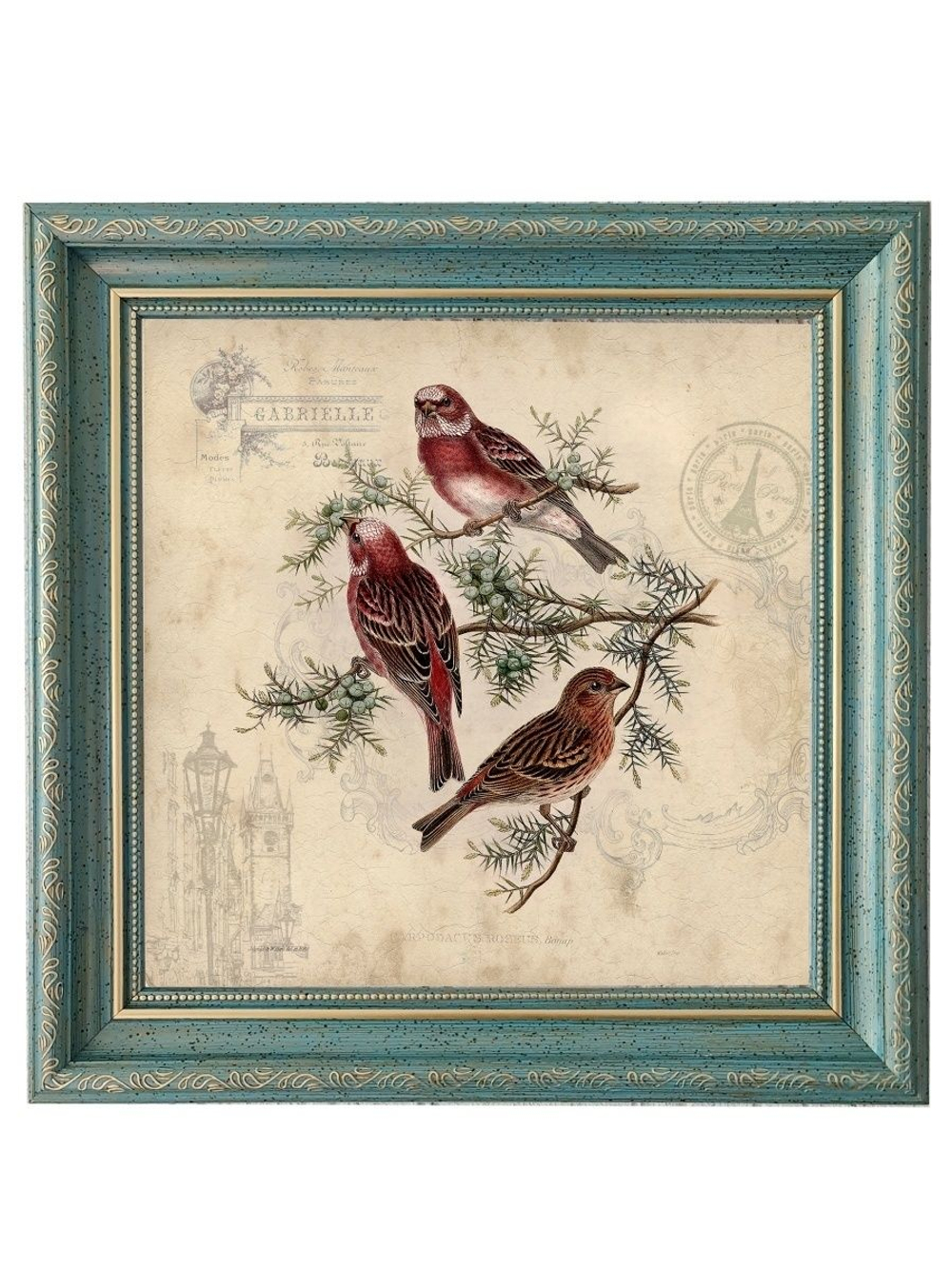 Картина на стену для интерьера на холсте в раме 25*25 см