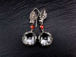 Серьги "Готланд с волками" длинные