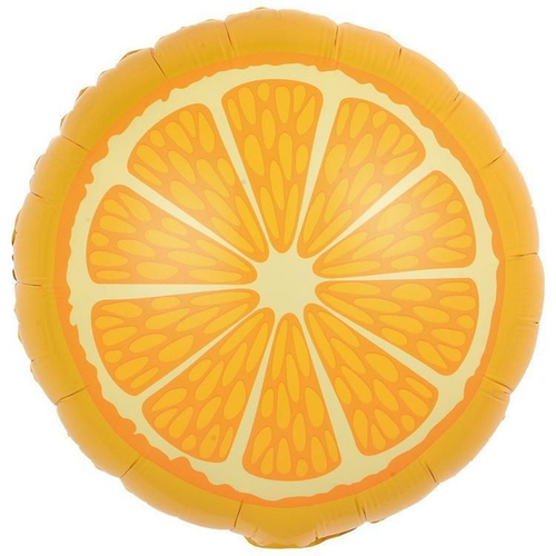 Шар фольгированный Круг "Апельсин" 18" с гелием