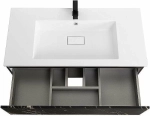 Тумба с раковиной Cezares Slider 100 SLIDER-1000-1C-SO-NF черный фьюжн