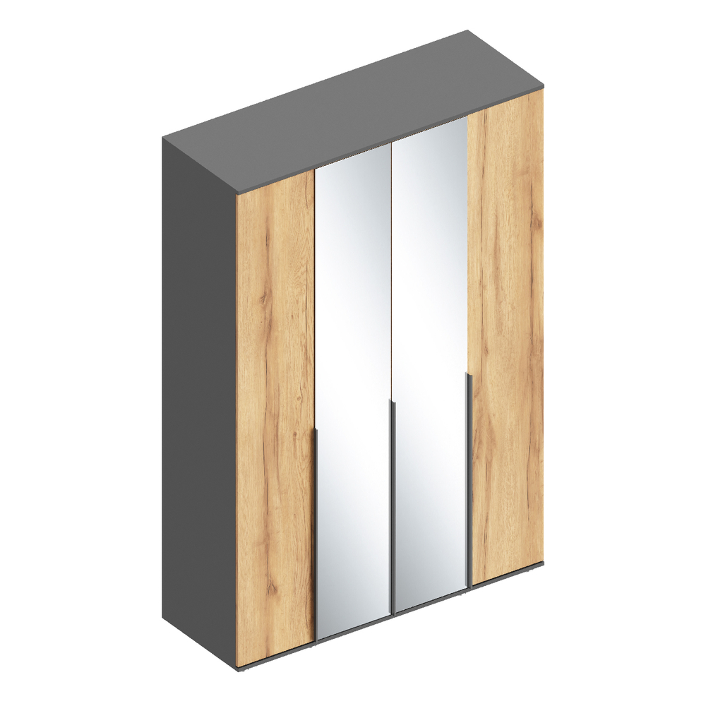 Шкаф 4-ств с зеркалом Стил