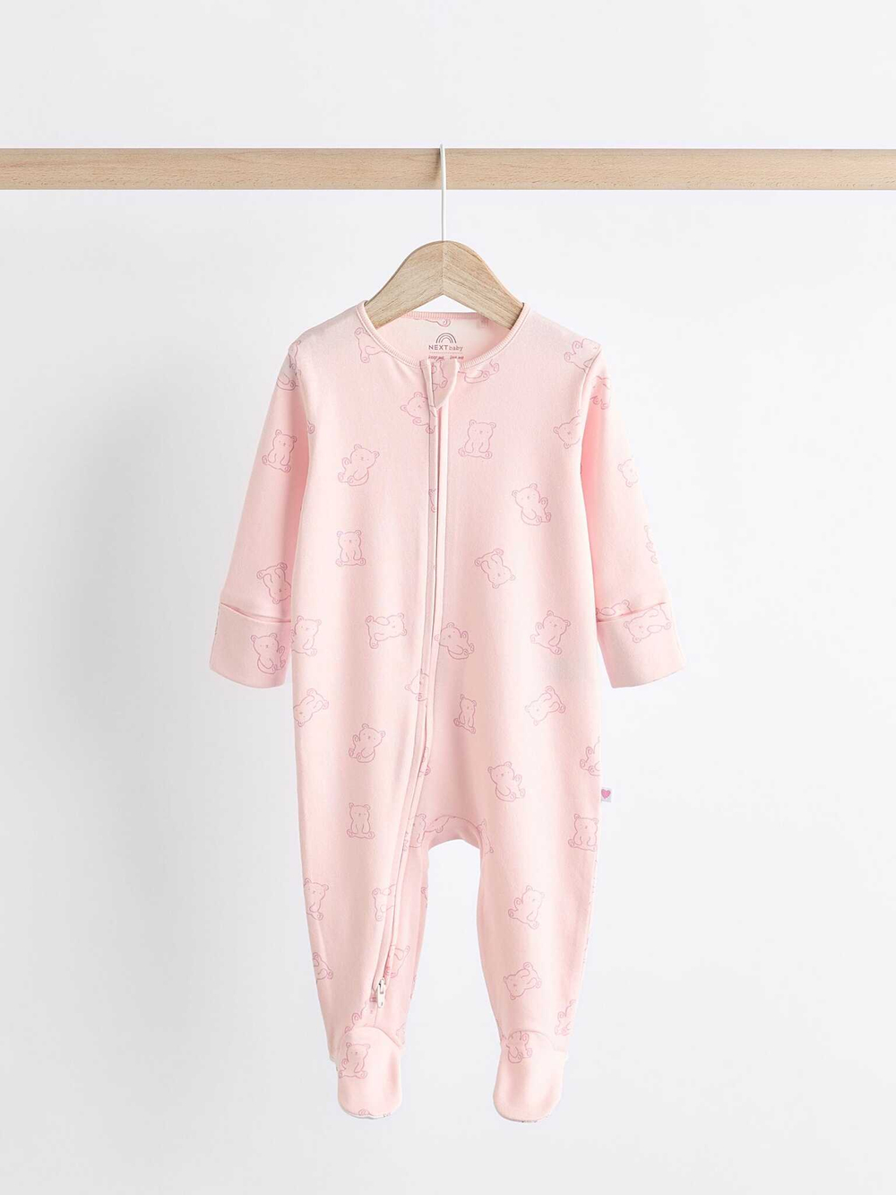 Комбинезон / Cлип для малышей Next N74-893, 3 шт., Белый, Розовый