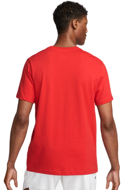 Мужская теннисная футболка Nike Court Tennis T-Shirt - university red