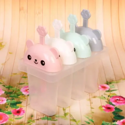 Форма для приготовления мороженого «Мишка» 4шт